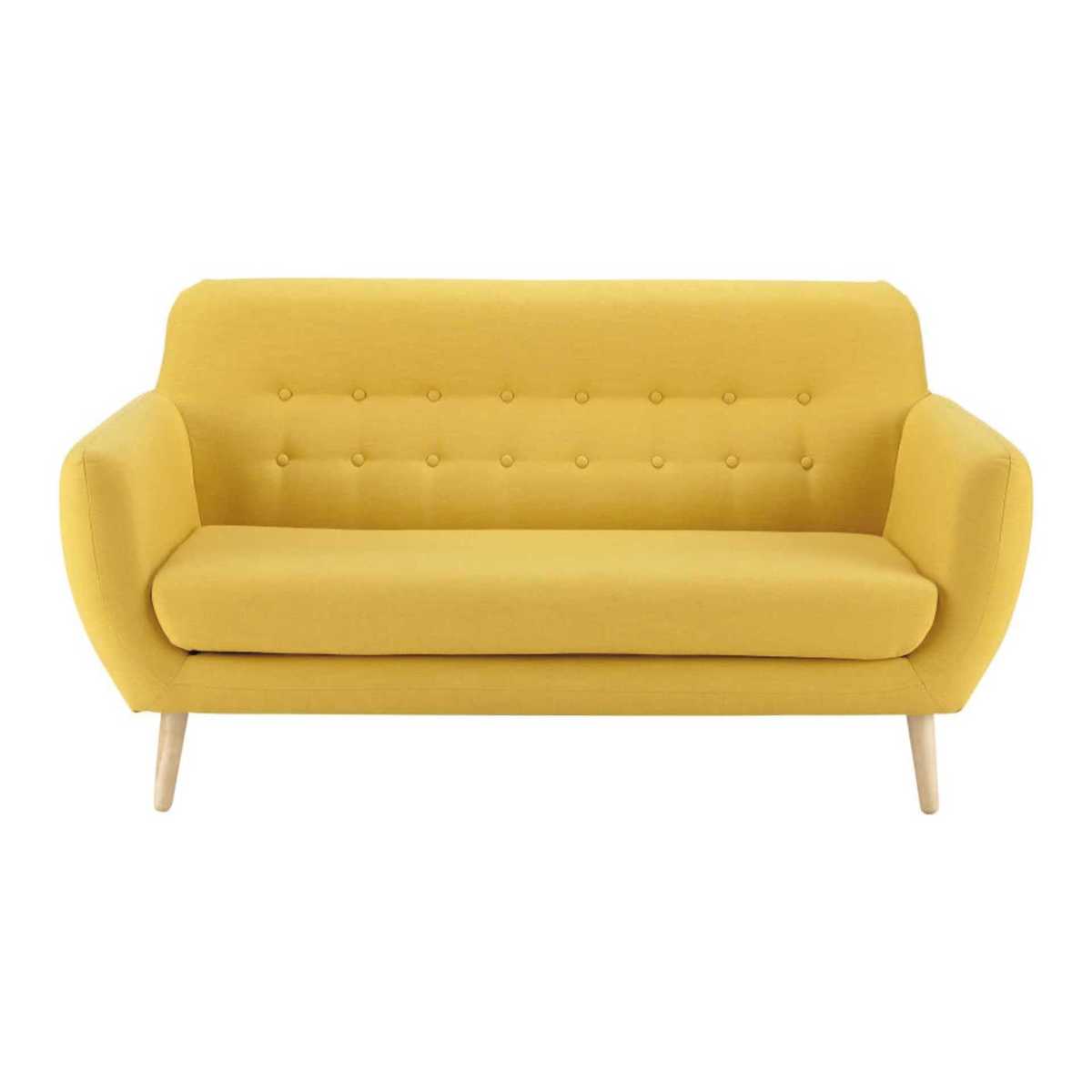 Scandinavian Yellow 2 3-Seater Sofa Iceberg – image 2