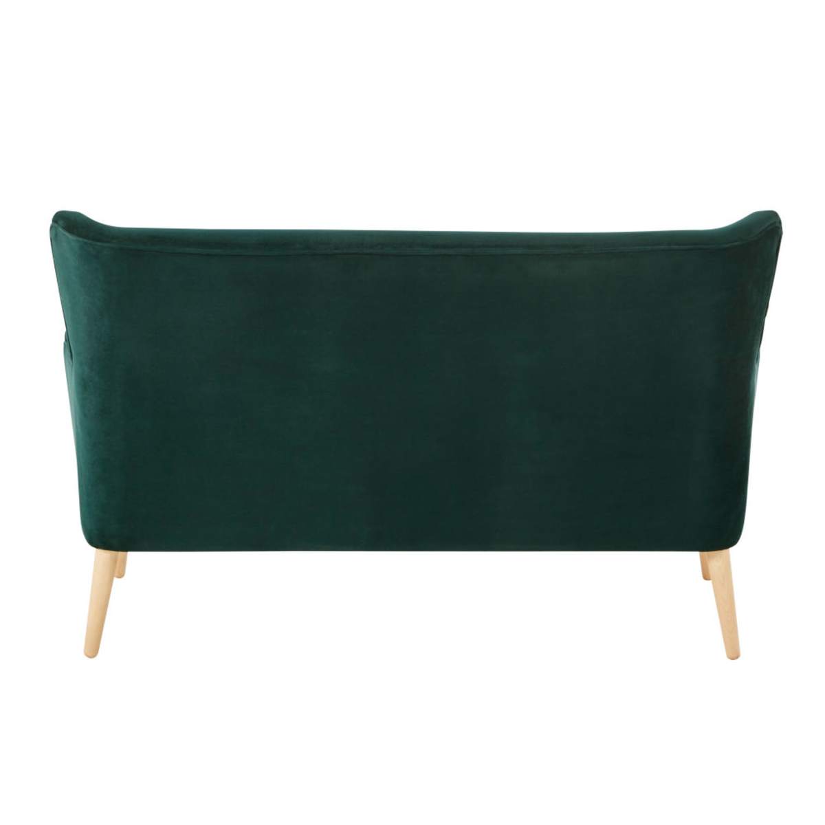 Green Vintage 2-Seater Velvet Sofa Leon – image 3