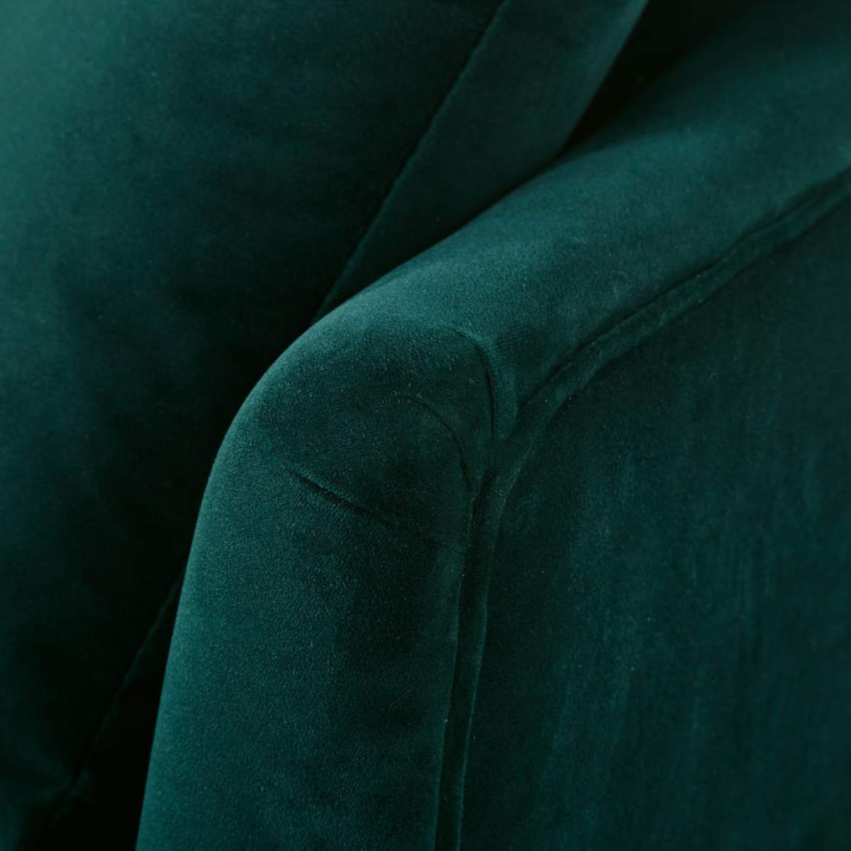 Green Vintage 2-Seater Velvet Sofa Leon – image 4