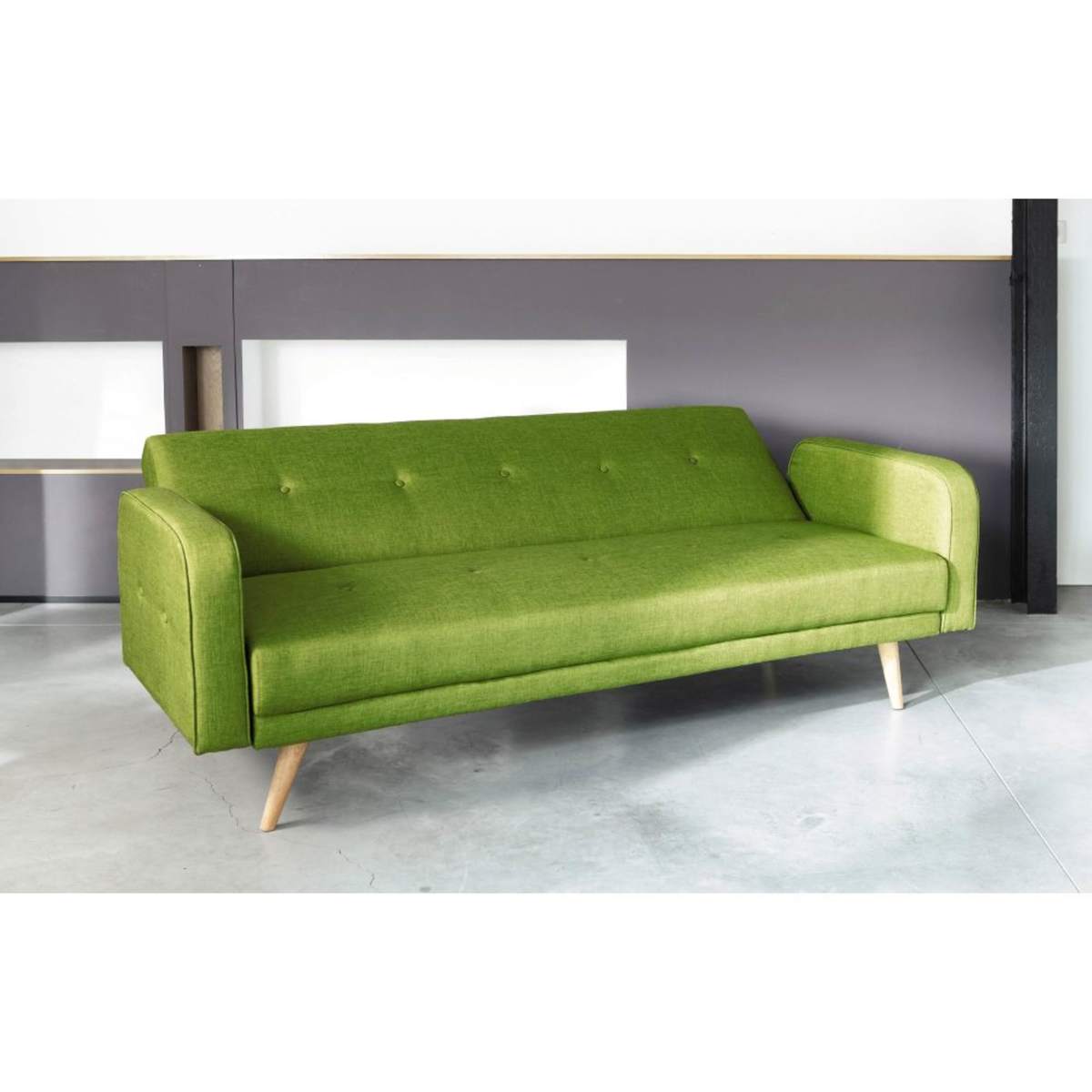 Lime Green 3-Seater Clic Clac Sofa Bed Broadway – image 9