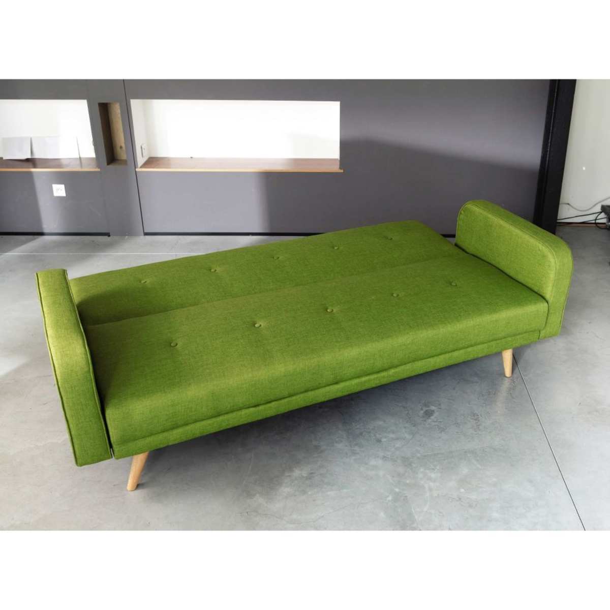 Lime Green 3-Seater Clic Clac Sofa Bed Broadway – image 10