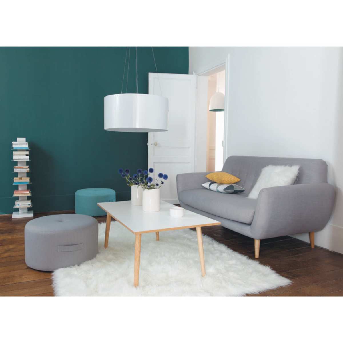 Scandinavian Grey 2 3-Seater Sofa Iceberg – image 3