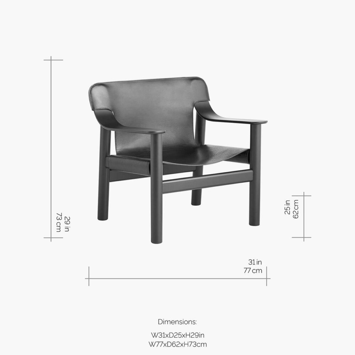 HAY - Bernard Armchair - Black Leather – image 3
