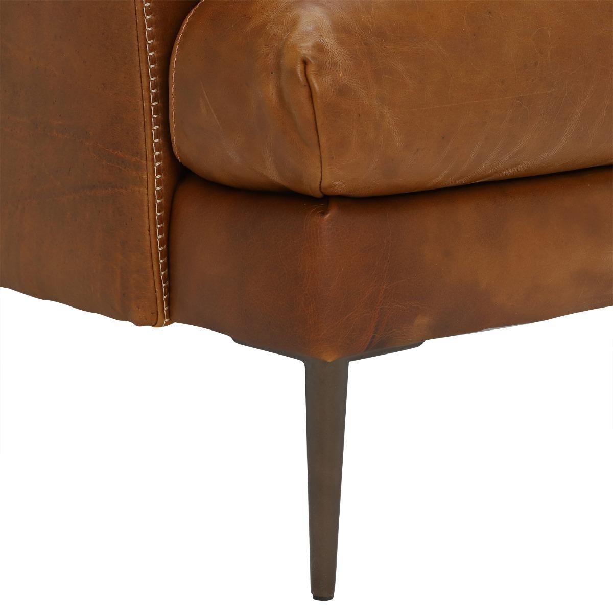 Acacia Armchair, Brown Leather | Barker & Stonehouse – image 5