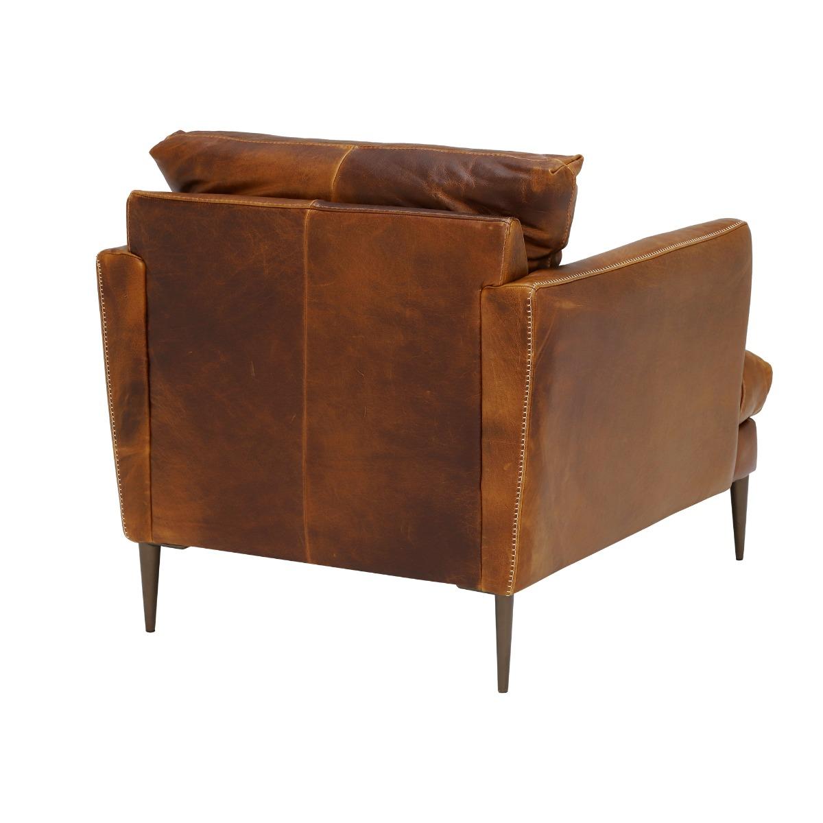 Acacia Armchair, Brown Leather | Barker & Stonehouse – image 6