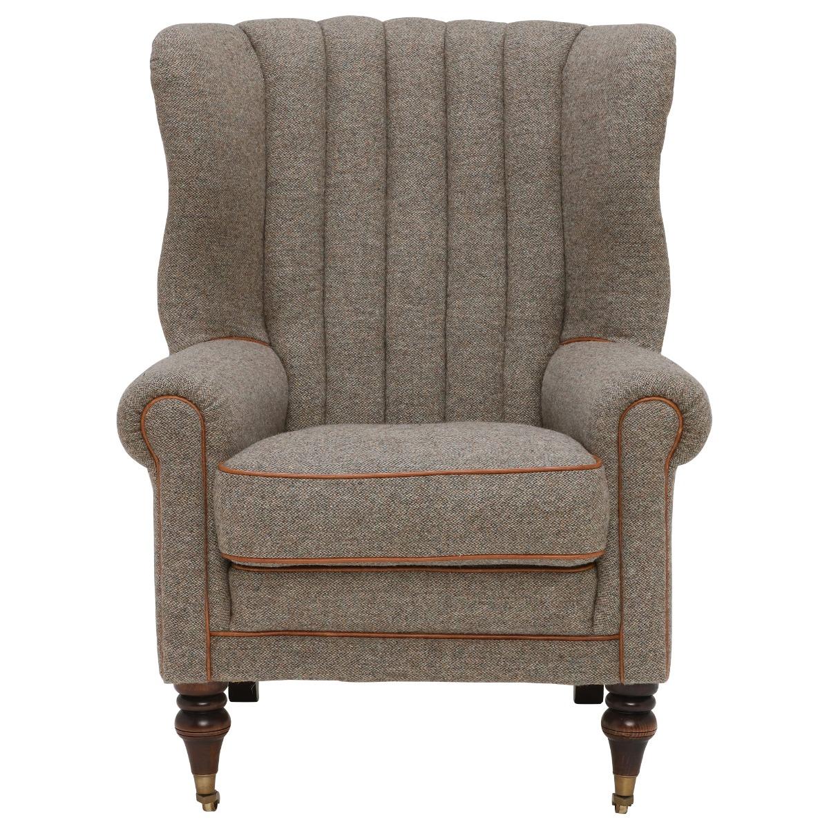 Tetrad Harris Tweed Dunmore Armchair, Cream Fabric | Barker & Stonehouse – image 3