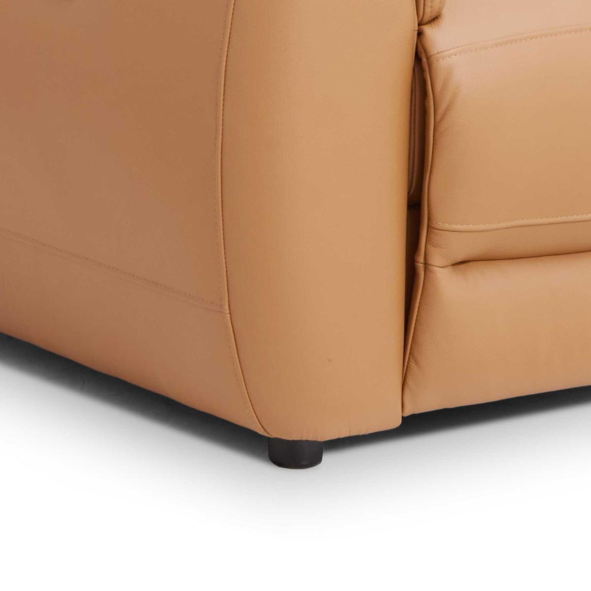 Glendale 2 Power Seater & Headrest Recliner Sofa, Brown Leather | Barker & Stonehouse – image 4