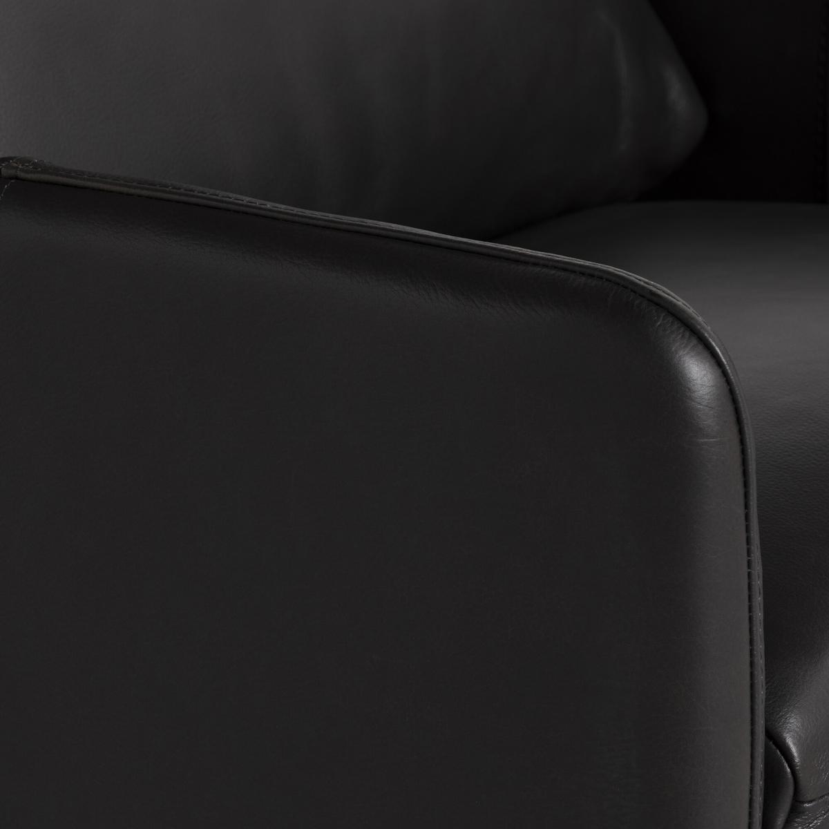 Casca Dining Armchair Ebony L, Brown Leather | Barker & Stonehouse – image 3