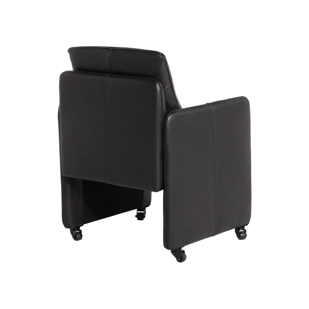 Casca Dining Armchair Ebony L, Brown Leather | Barker & Stonehouse – image 5