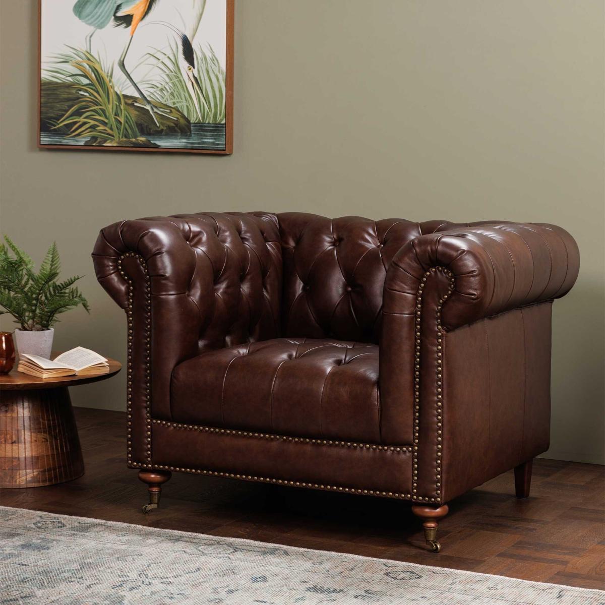 Duchamp Armchair, Brown | Barker & Stonehouse – image 2