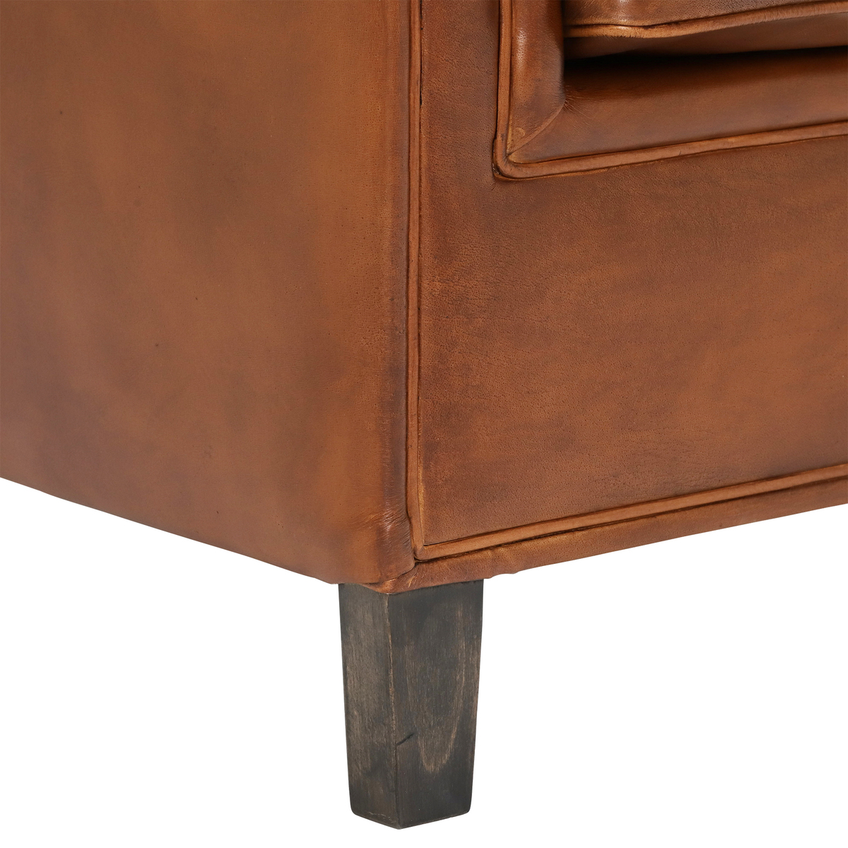Chastleton Leather Armchair, Light Brown – image 5