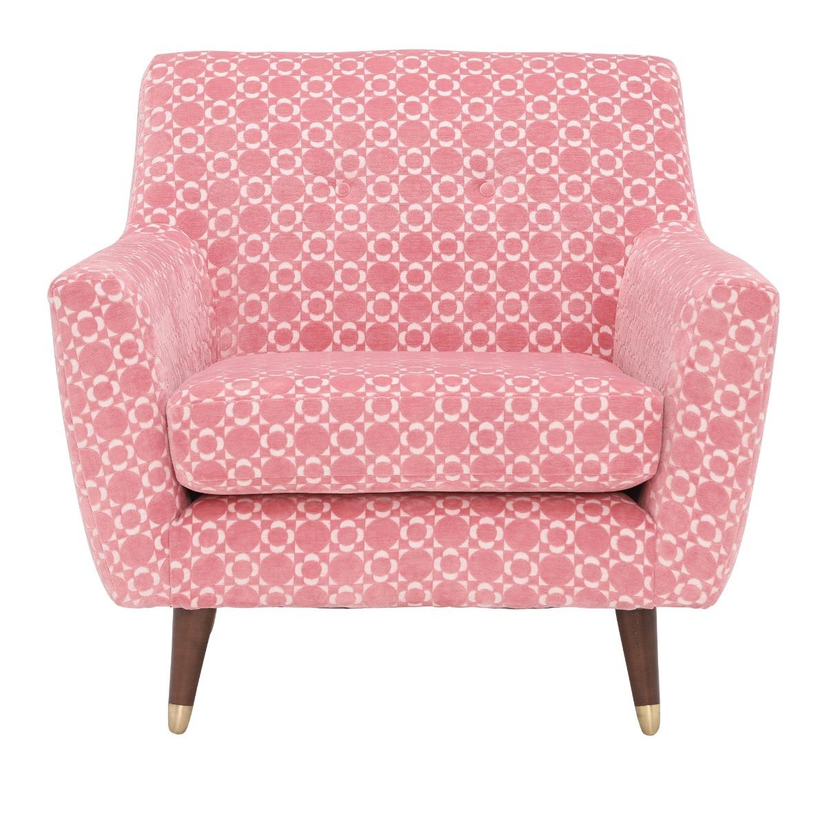Orla Kiely Rose Fabric Armchair, Blue | Barker & Stonehouse – image 2