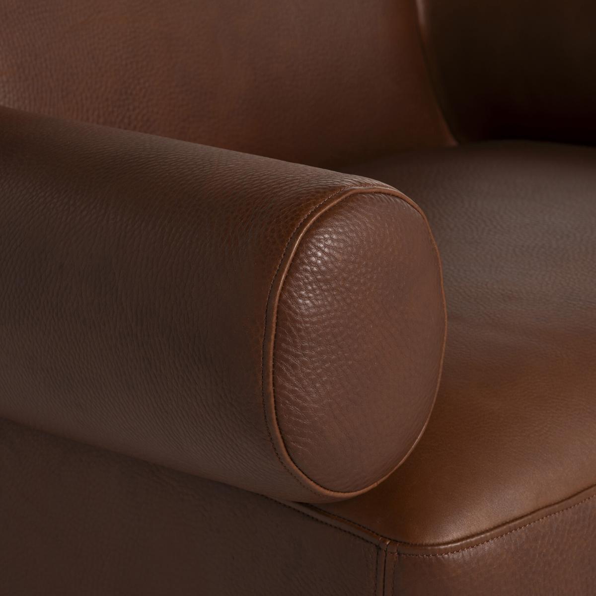 Chance Swivel Armchair, Brown Leather | Barker & Stonehouse – image 4