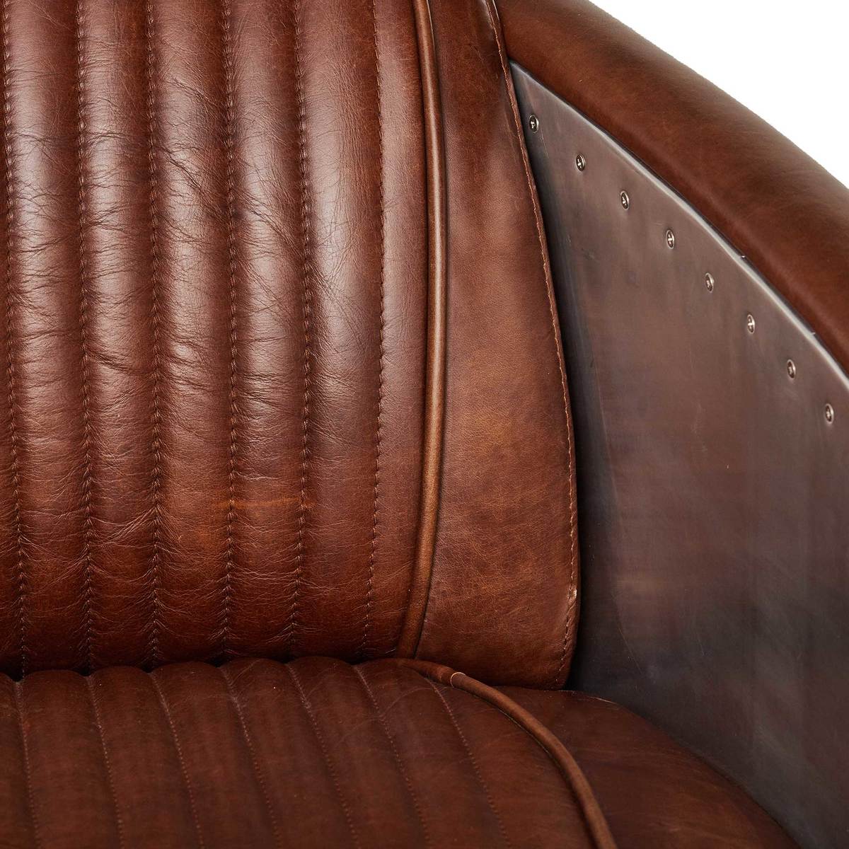 Timothy Oulton Aviator Tomcat Armchair, Vintage Cigar and Spitfire – image 6