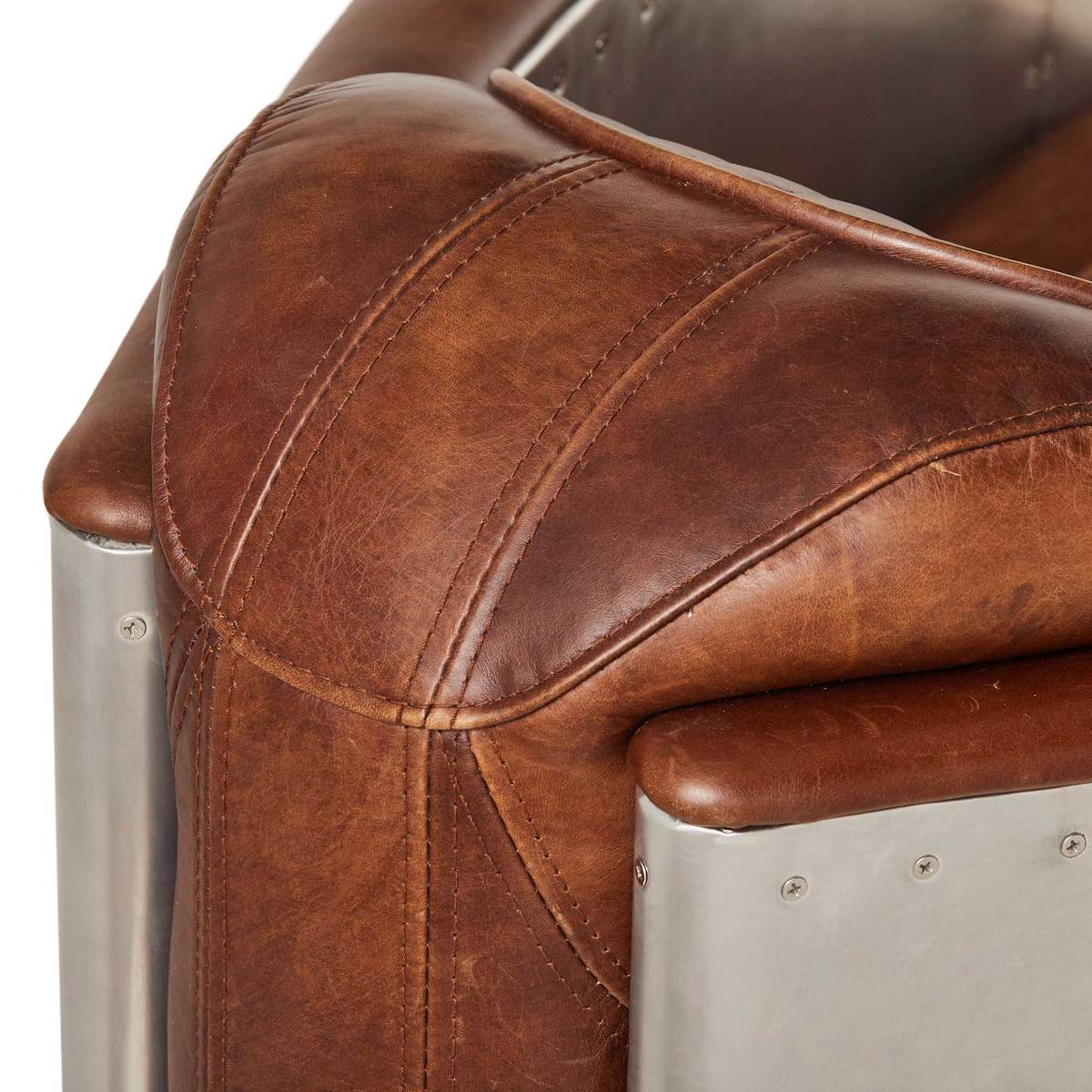 Timothy Oulton Aviator Tomcat Armchair, Vintage Cigar and Spitfire – image 10