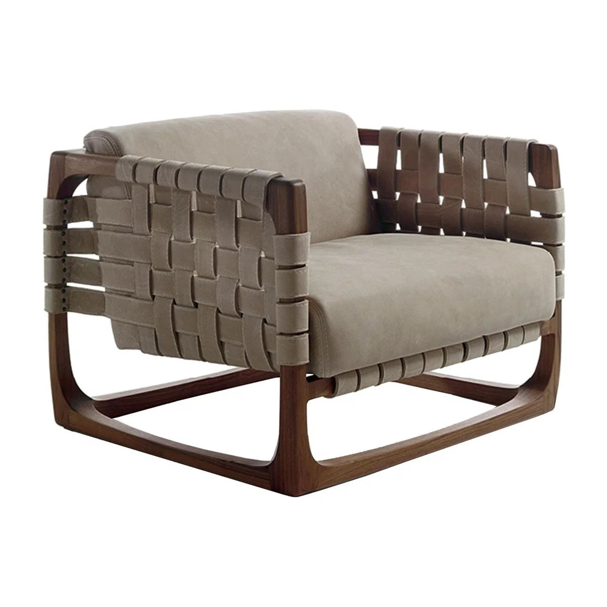 Riva 1920 Bungalow Armchair, Brown Leather | Riva 1920 – image 1