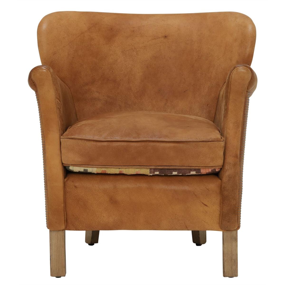 Timothy Oulton Stud Professor Armchair, Brown Leather | Barker & Stonehouse – image 2