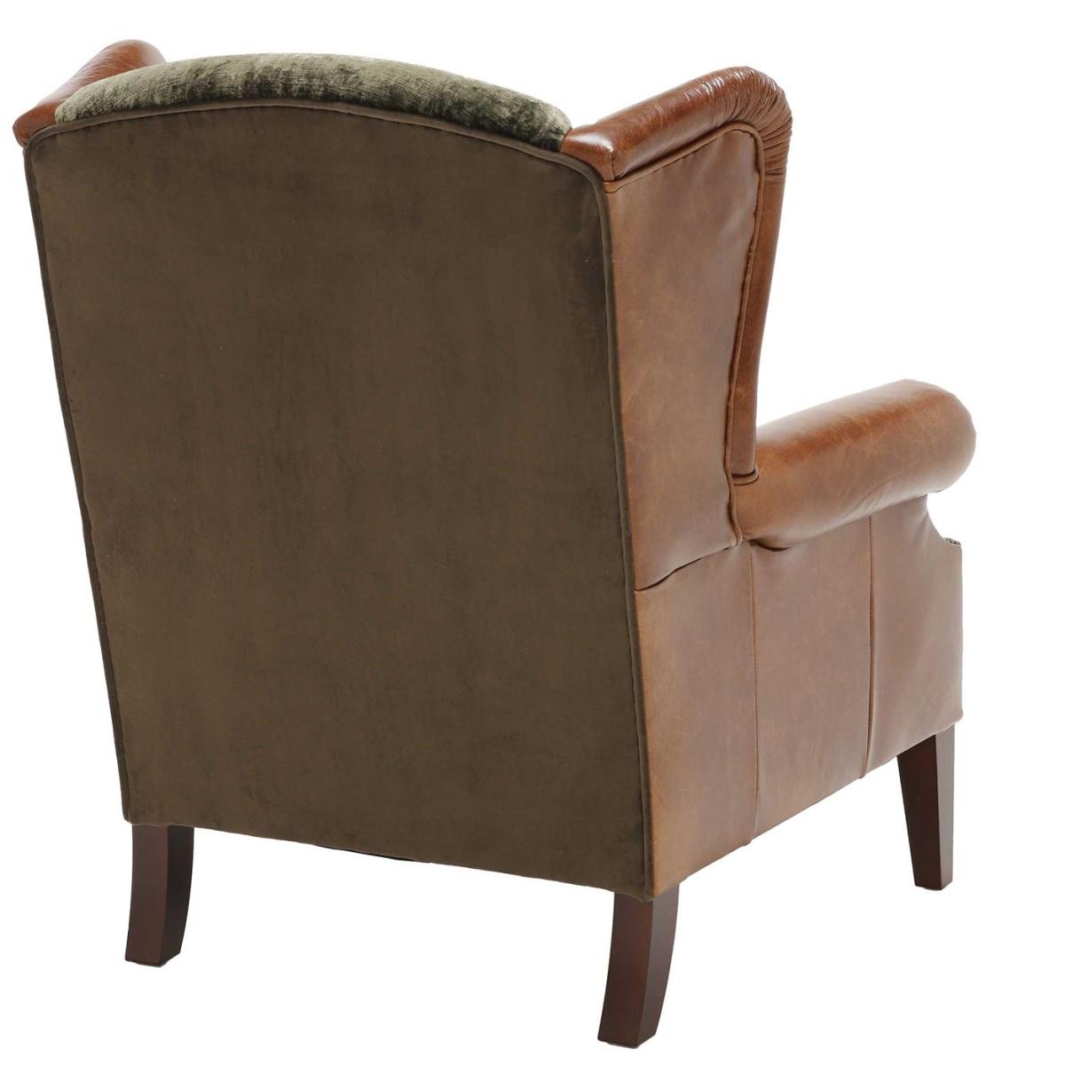 Tetrad Constable Wingback Armchair, Green Leather | Barker & Stonehouse – image 5