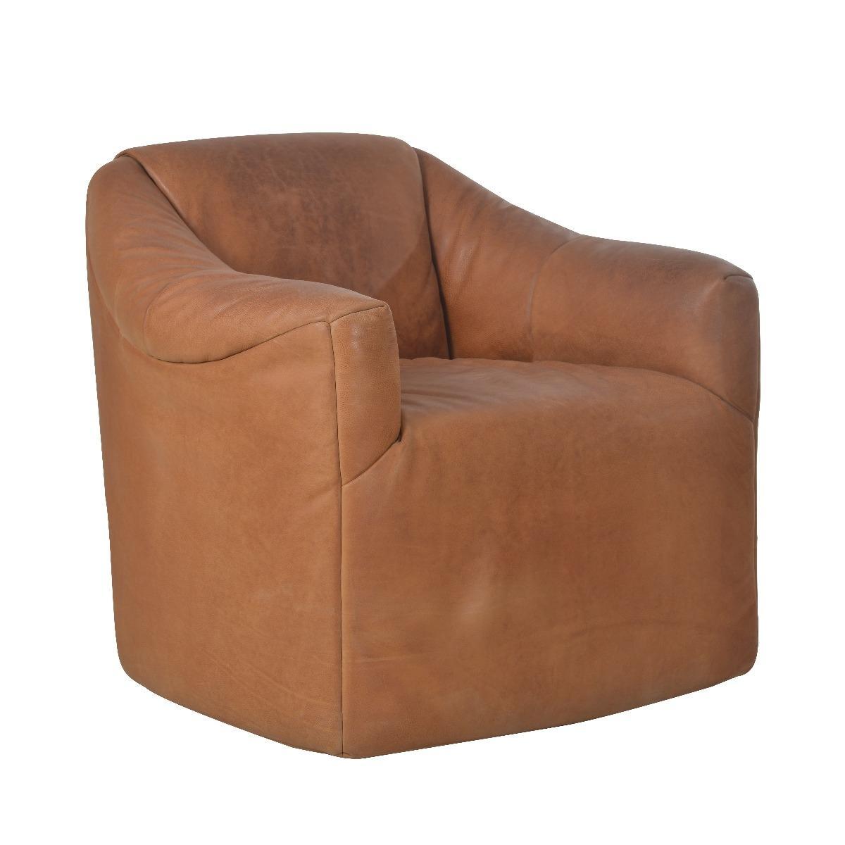 Timothy Oulton Rumple Chair, Buff Burnished Nutmeg – image 2