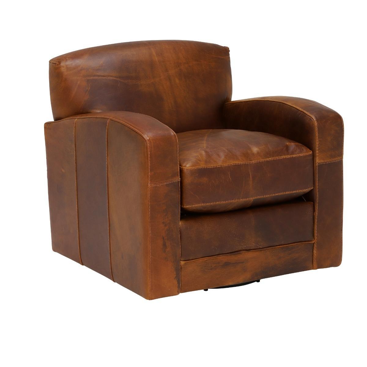 New Kilda Leather Swivel Chair – image 2