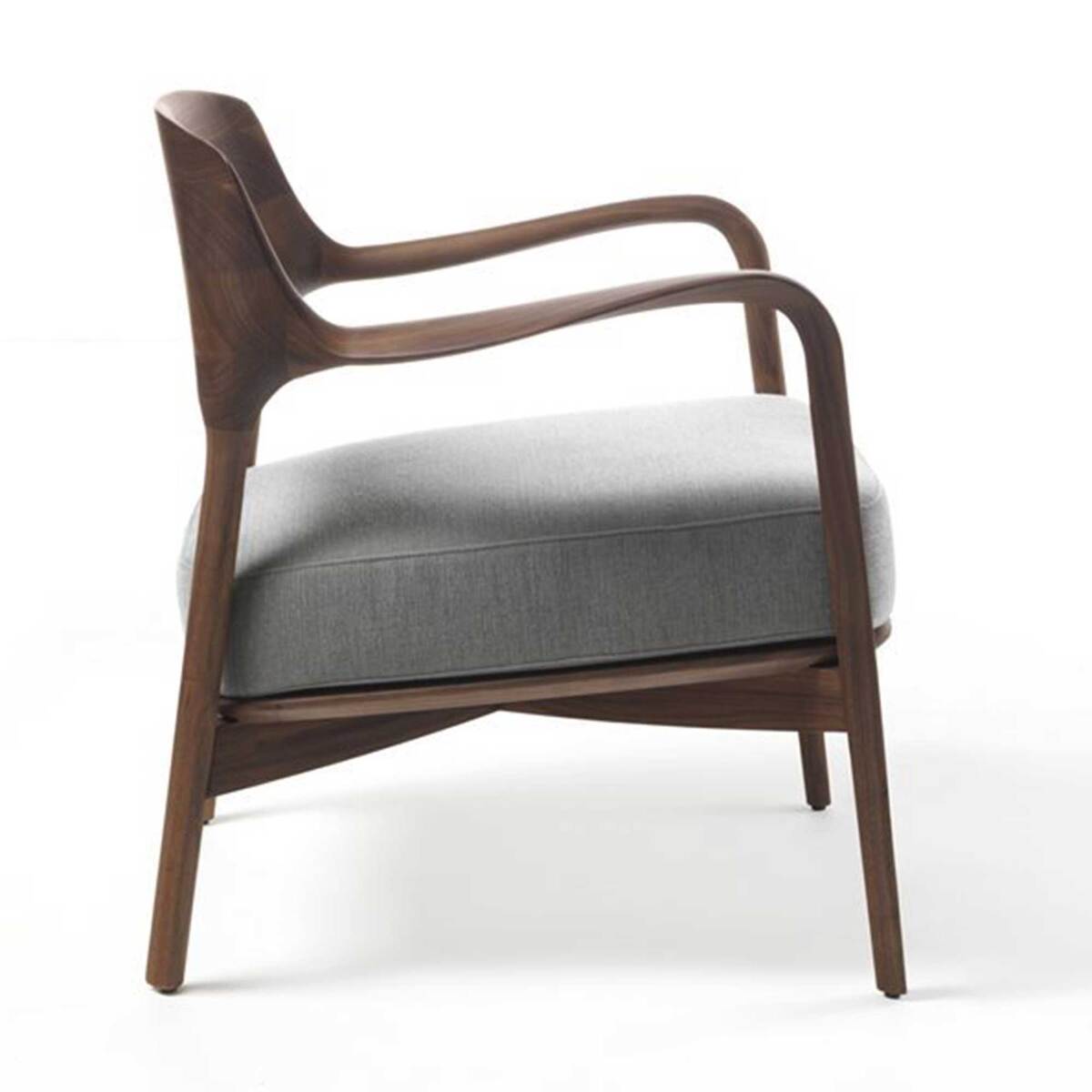 Porada Louis Armchair, Canaletta Walnut Moran Fabric – image 3