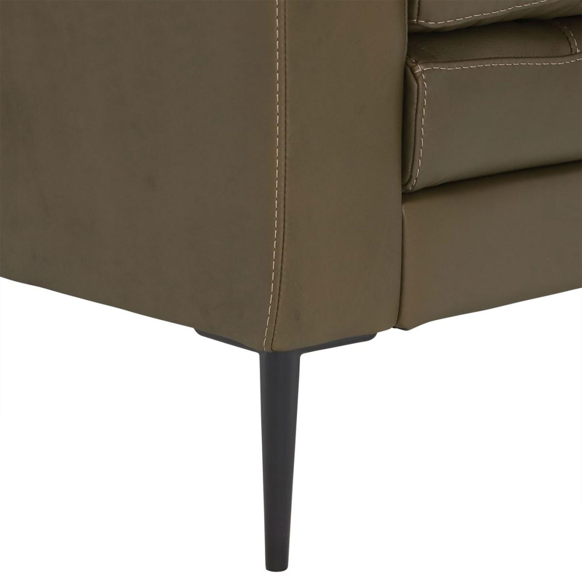 Zeta Leather Armchair, Blue | Barker & Stonehouse – image 4
