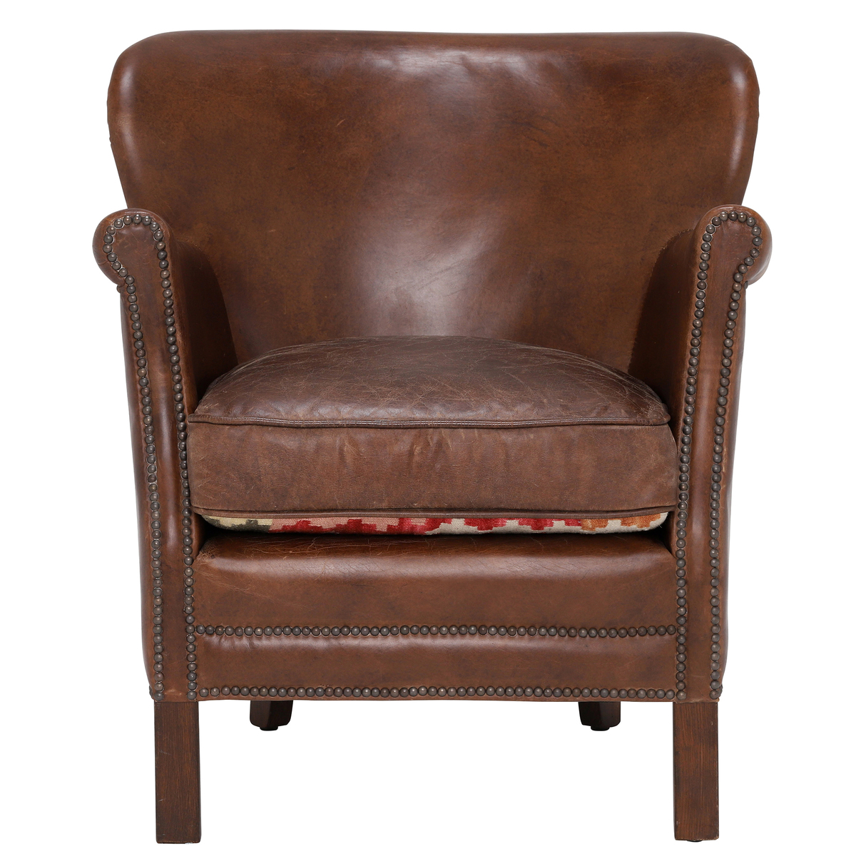 Cavendish Leather Armchair, Vintage Cigar – image 4