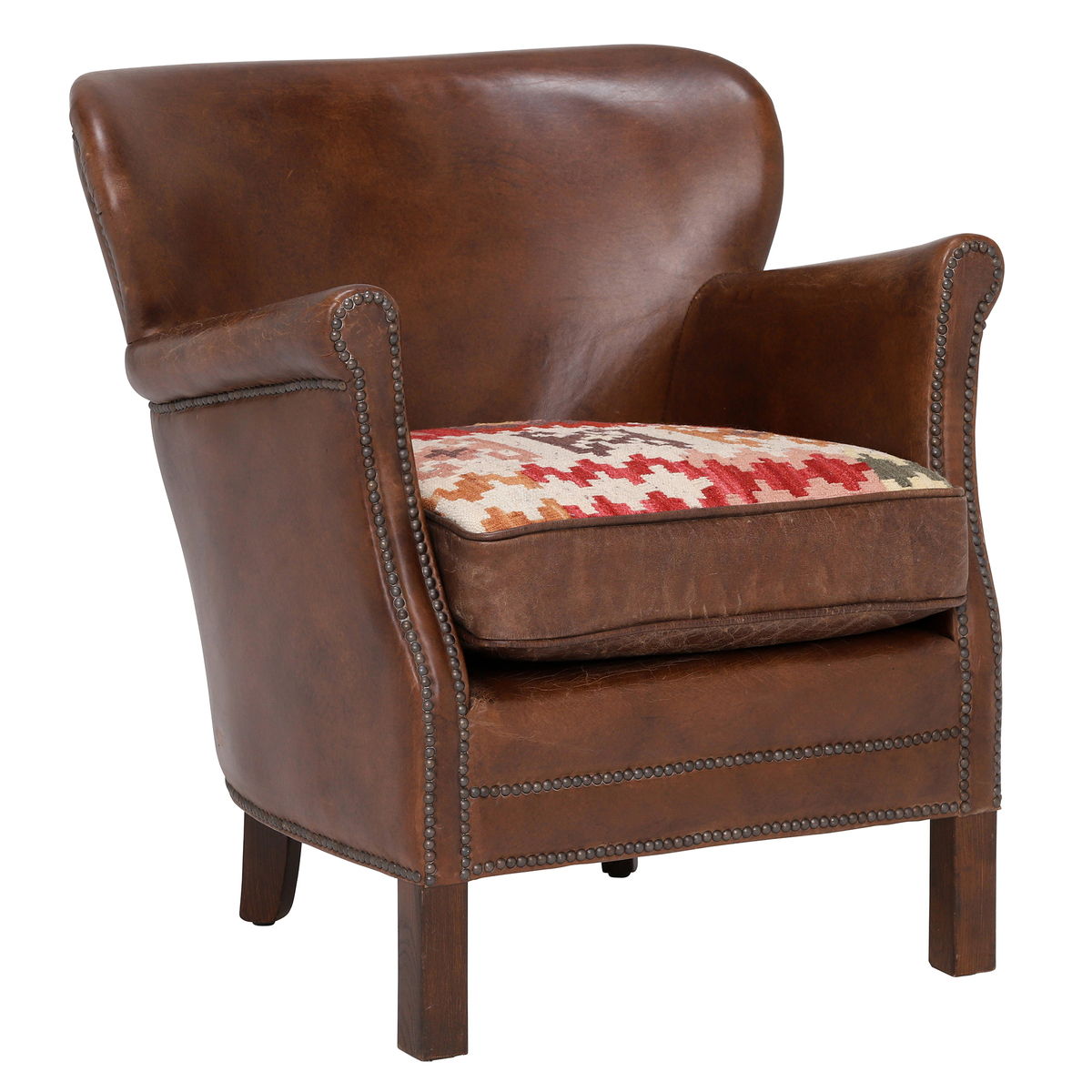 Cavendish Leather Armchair, Vintage Cigar – image 5