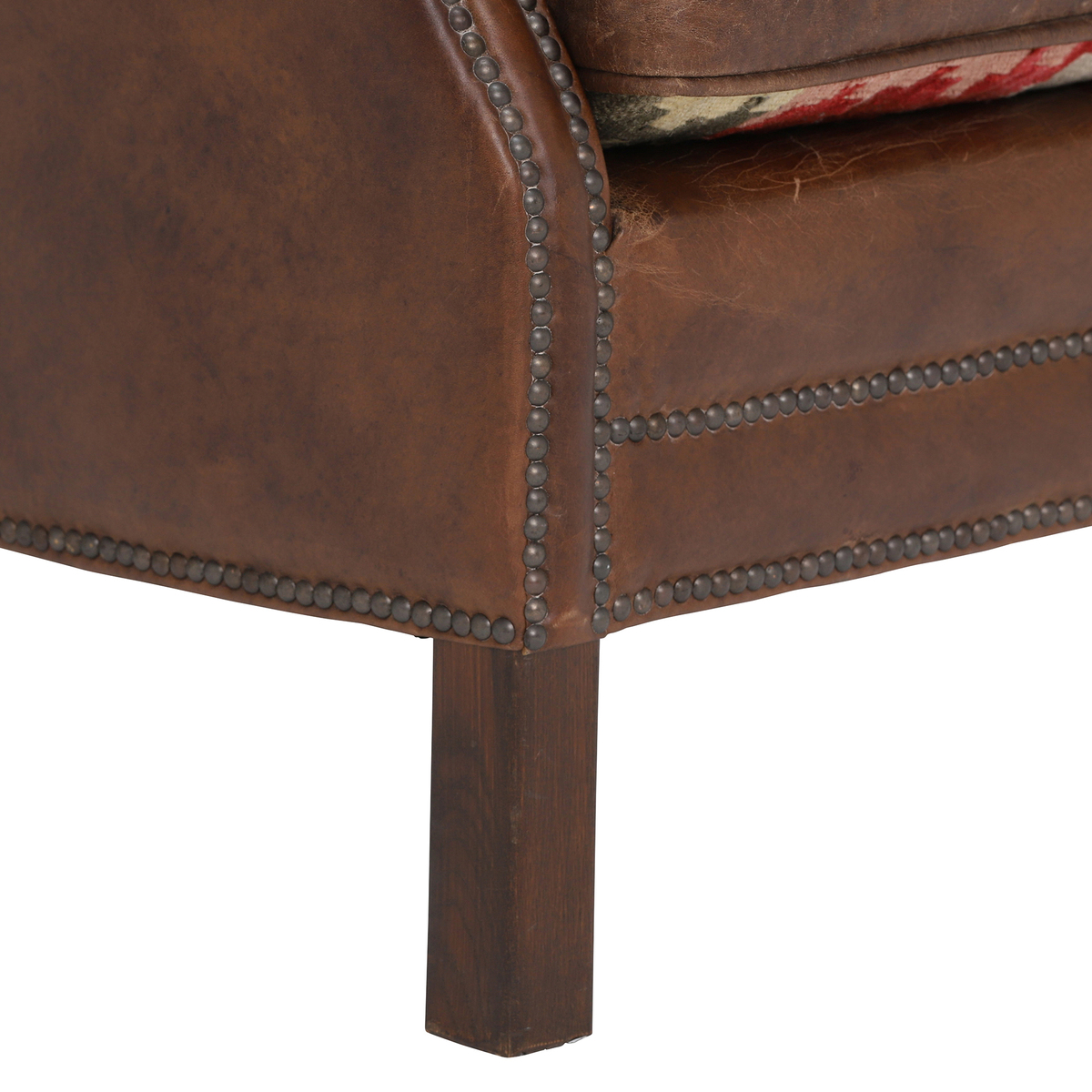 Cavendish Leather Armchair, Vintage Cigar – image 8