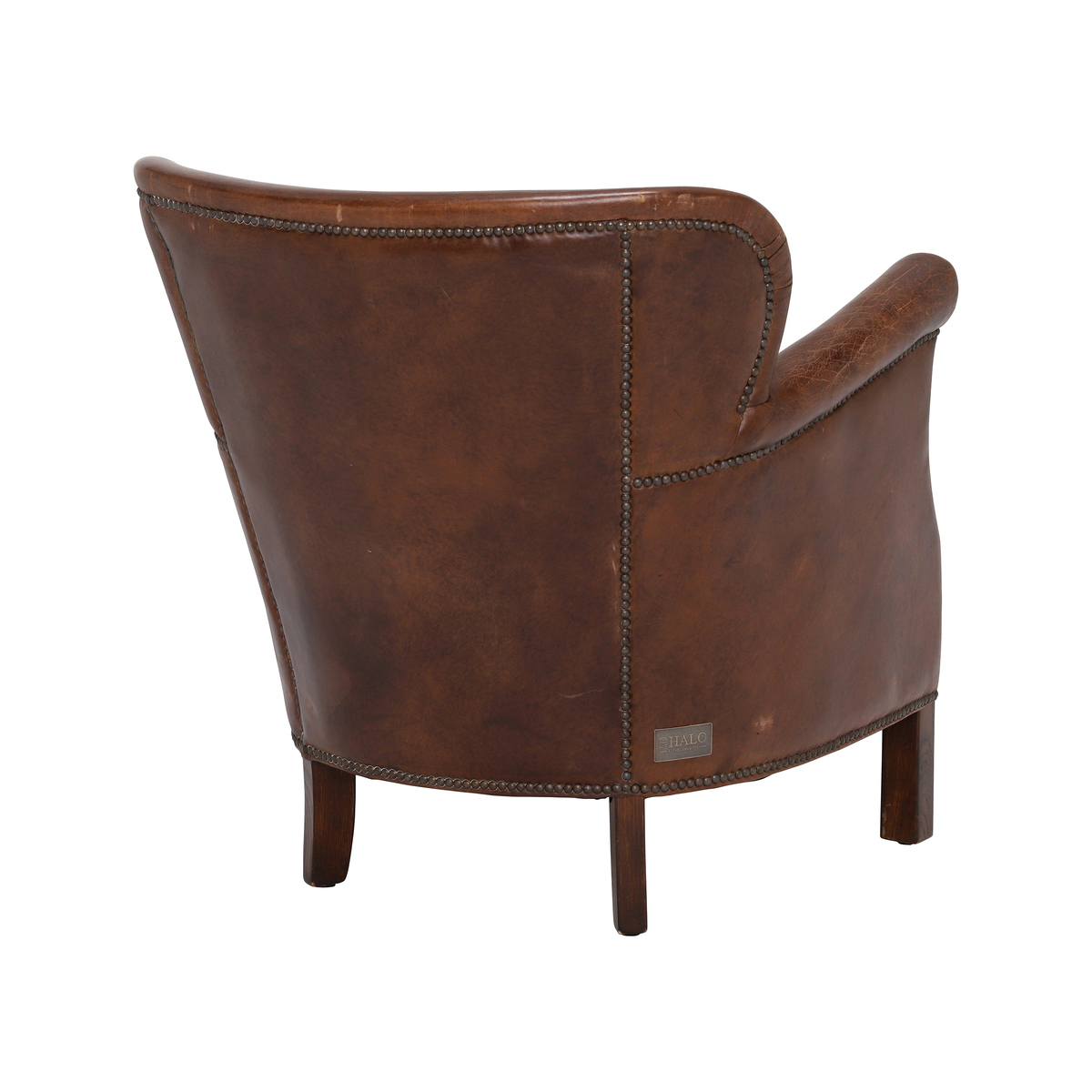 Cavendish Leather Armchair, Vintage Cigar – image 2