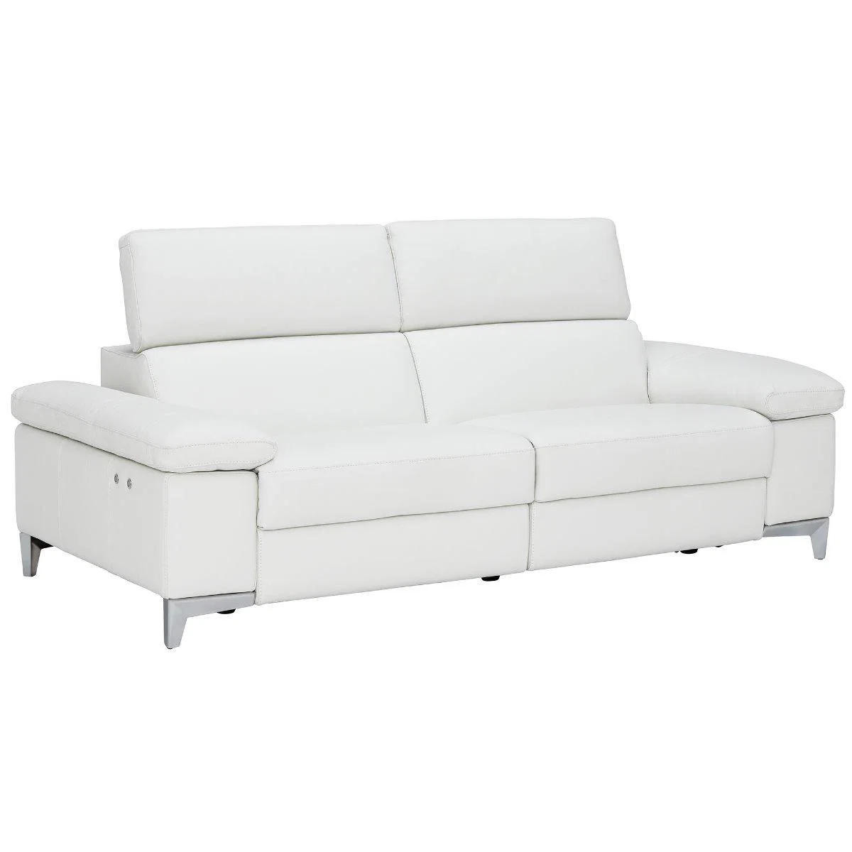 Bonn 3 Seater With 2 Electric Recliners, Neutral Leather | Barker & Stonehouse – image 4