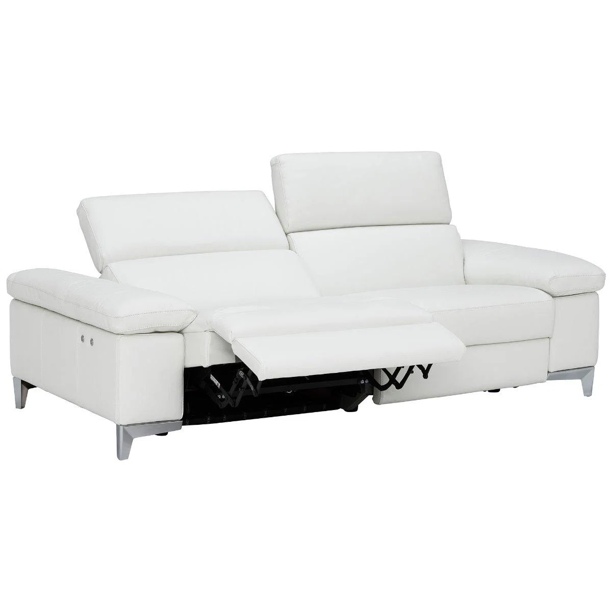 Bonn 3 Seater With 2 Electric Recliners, Neutral Leather | Barker & Stonehouse – image 7