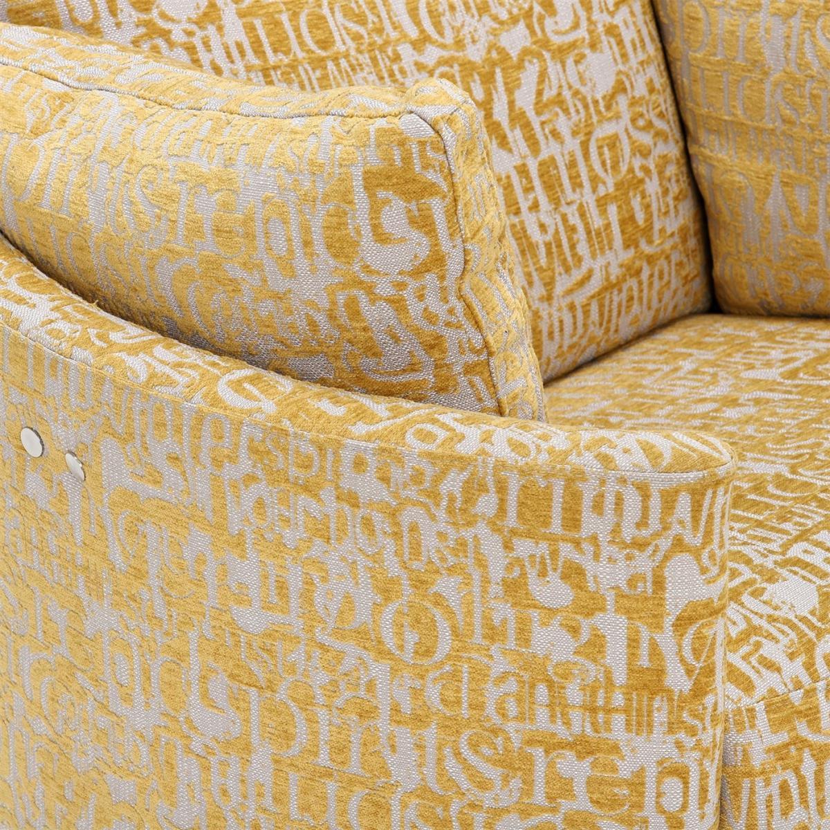 Fama Moon Fabric Recliner Swivel Chair – image 3