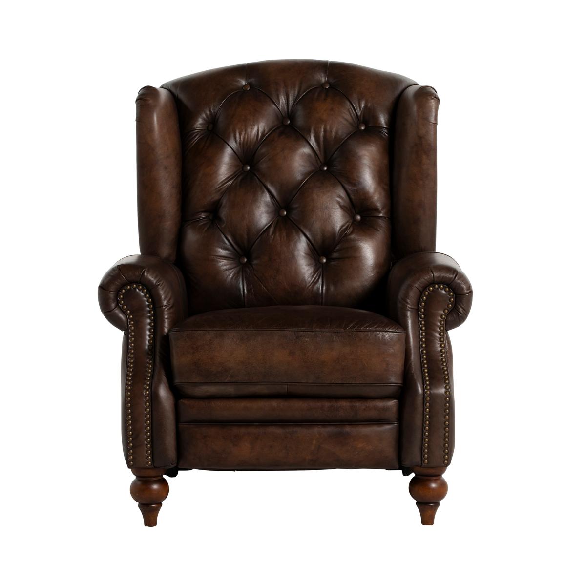 Ullswater Power Recliner Wing Recliner Chair, Brown Fabric | Barker & Stonehouse – image 2