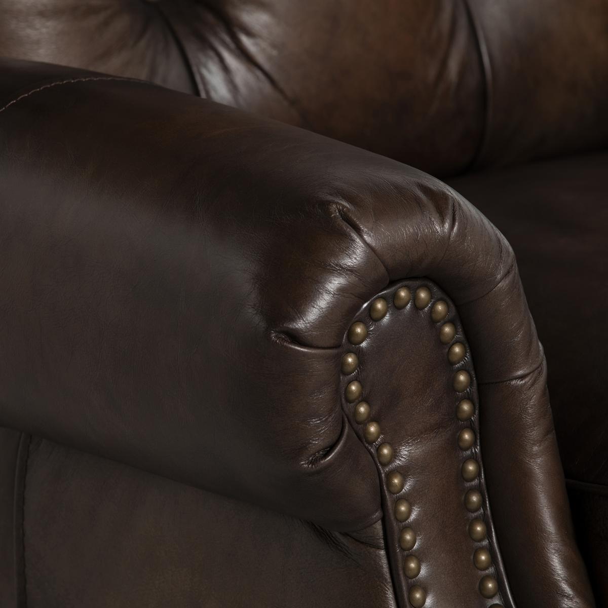 Ullswater Power Recliner Wing Recliner Chair, Brown Fabric | Barker & Stonehouse – image 3