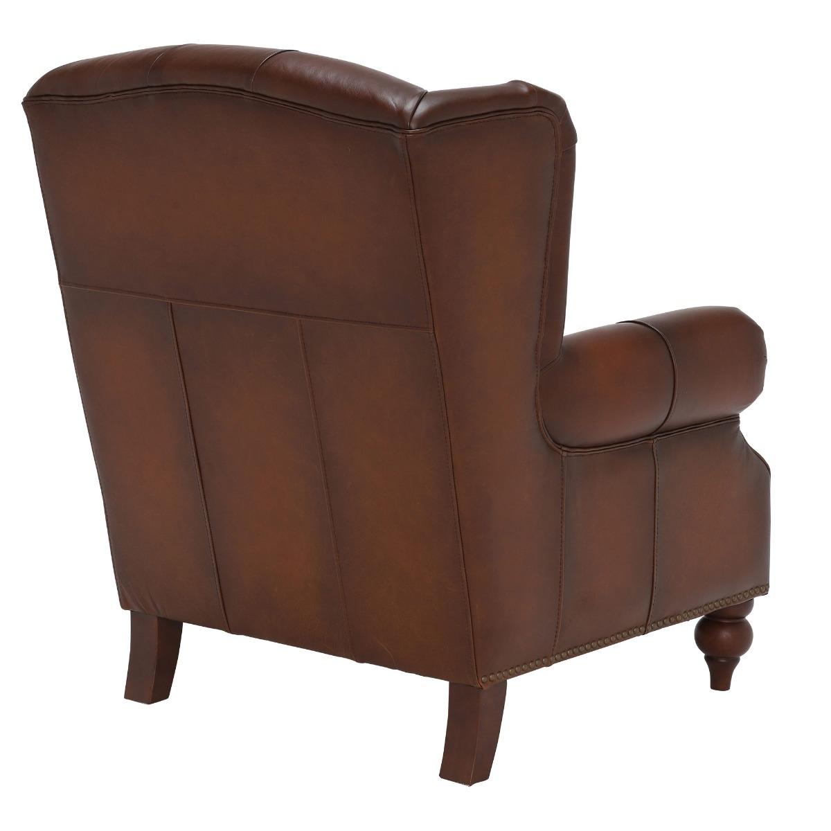 Ullswater Wing Armchair, Brown Leather | Barker & Stonehouse – image 5