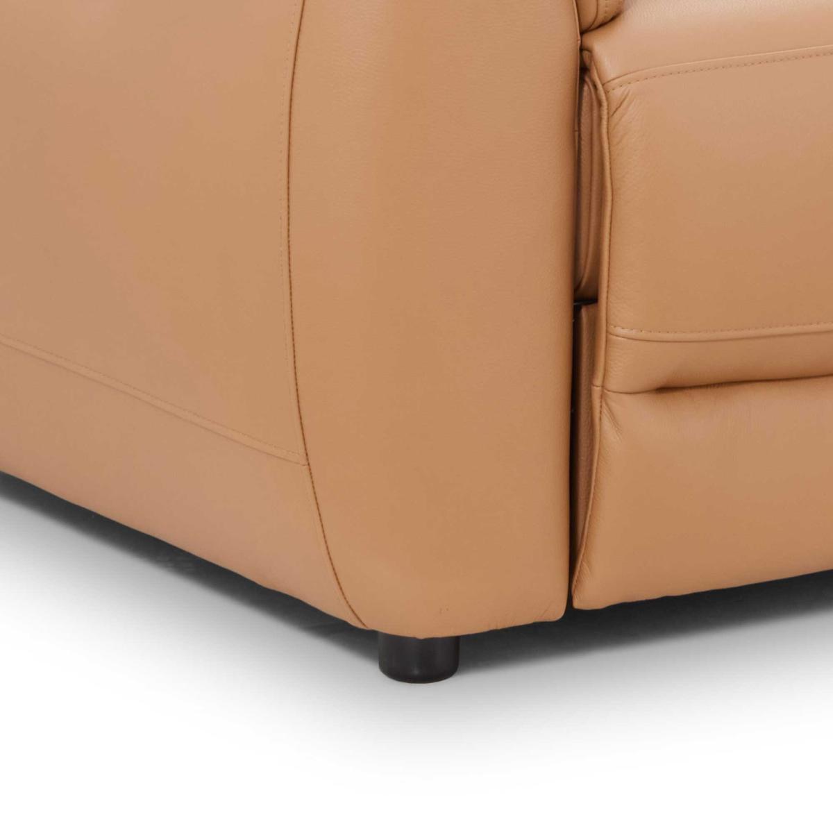 Glendale Power Recliner Chair & Headrest, Brown Leather | Barker & Stonehouse – image 4
