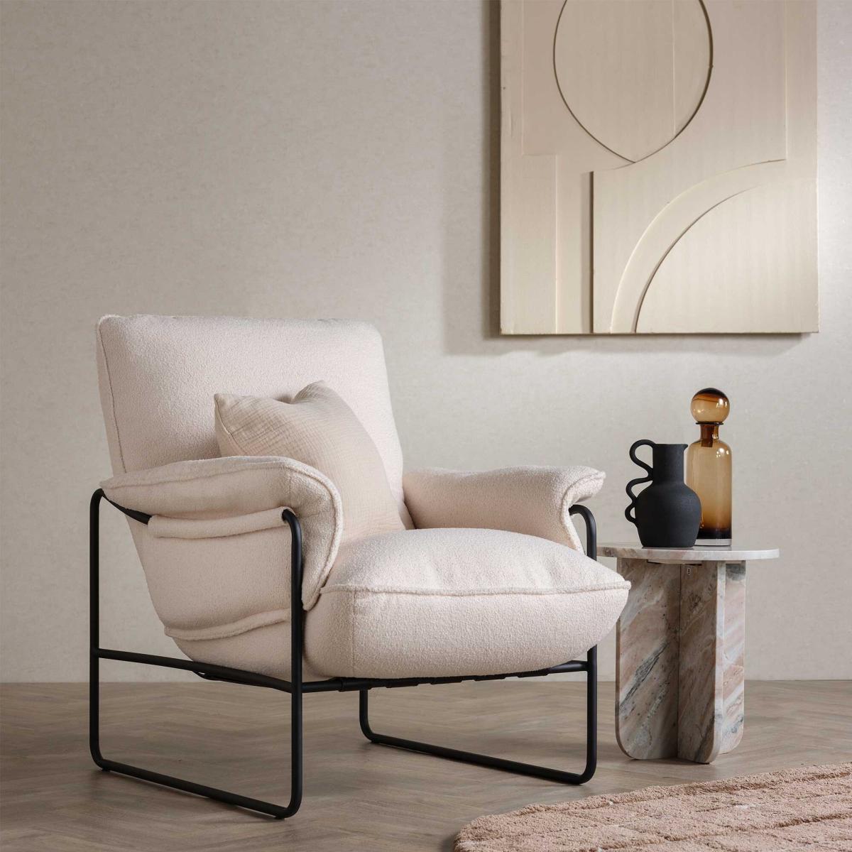 Vinci Armchair, Neutral Leather | Barker & Stonehouse – image 2