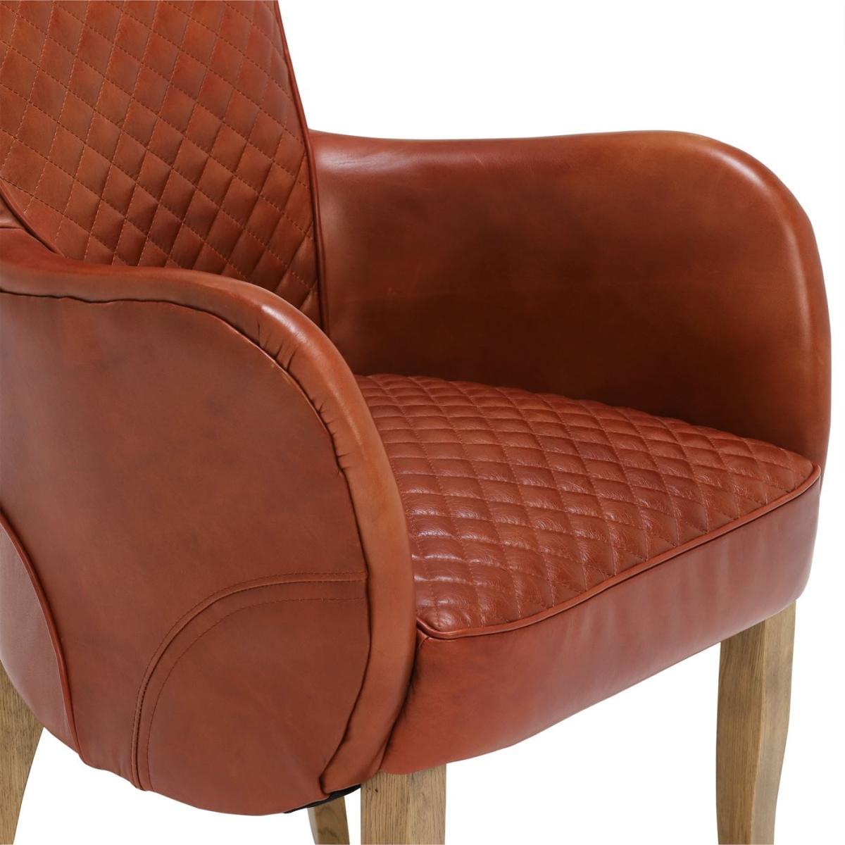 Timothy Oulton Side Saddle Leather Chair, Vagabond Red and Oak – image 5