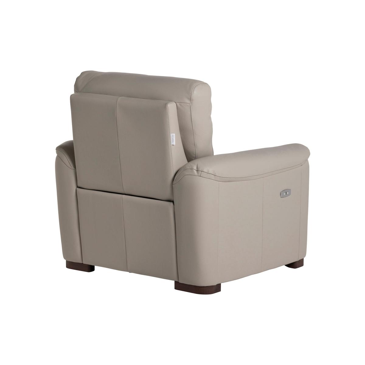 Garner Power Armchair, Grey Leather | Barker & Stonehouse – image 5