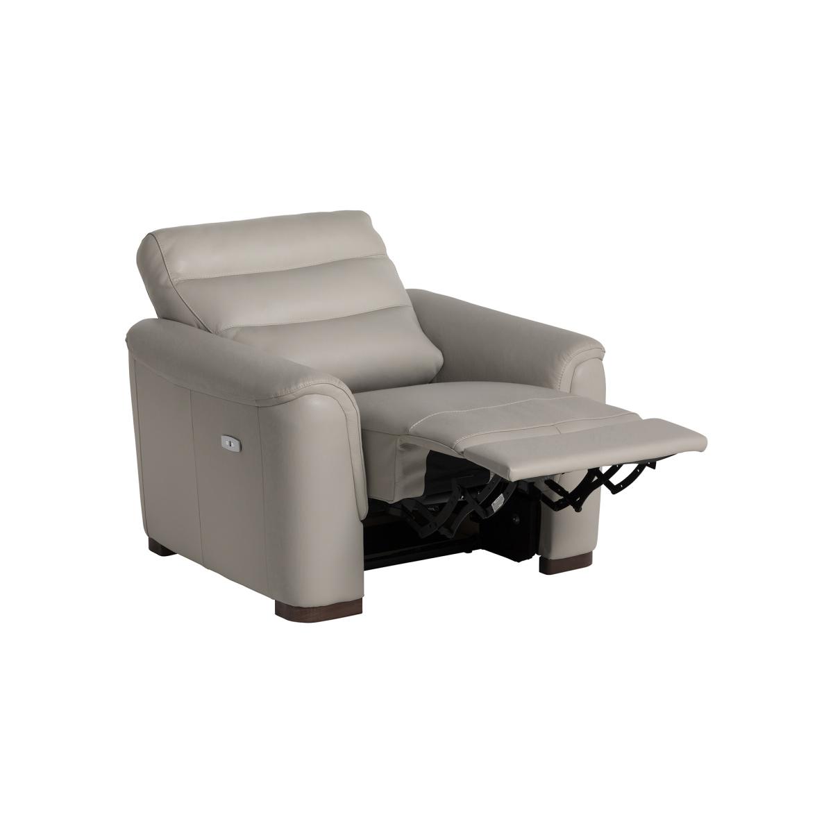 Garner Power Armchair, Grey Leather | Barker & Stonehouse – image 6