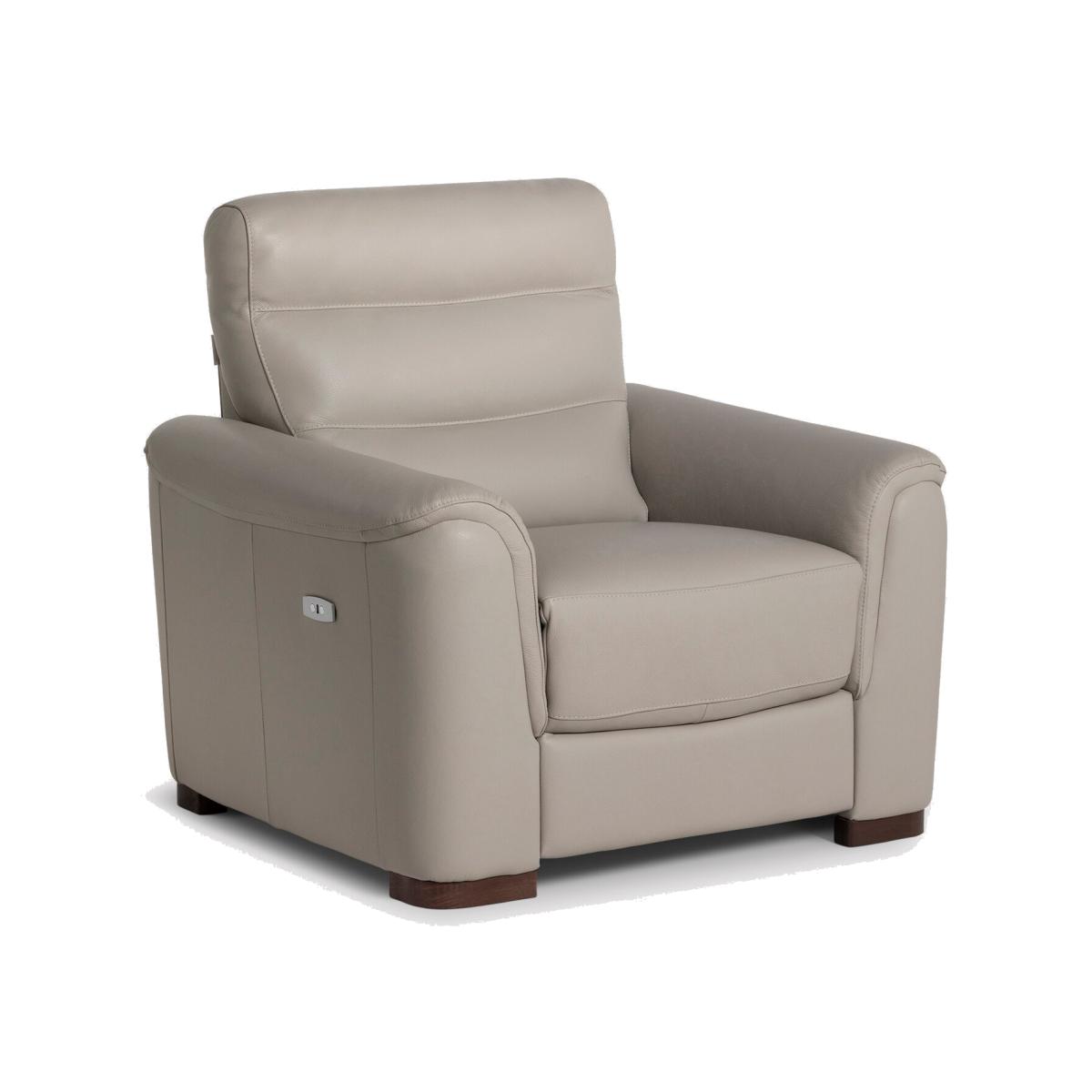 Garner Power Armchair, Grey Leather | Barker & Stonehouse – image 1