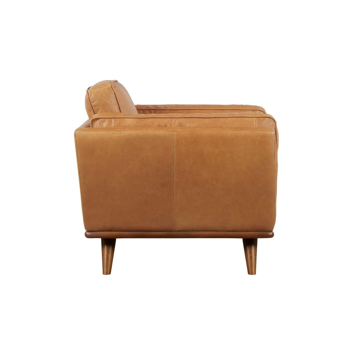 Lindrum Armchair, Brown Leather | Barker & Stonehouse – image 3
