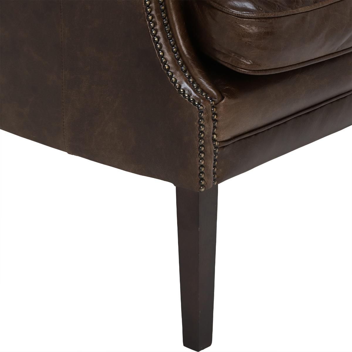 Harris Tweed Mackenzie Armchair Leather | Barker & Stonehouse – image 5