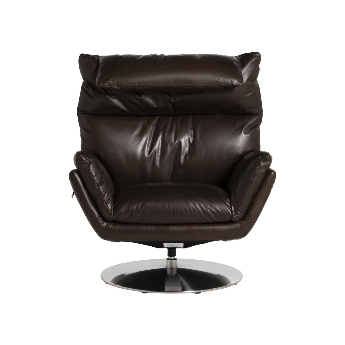 Jessup Swivel Armchair Ri Coco, Brown | Barker & Stonehouse – image 3