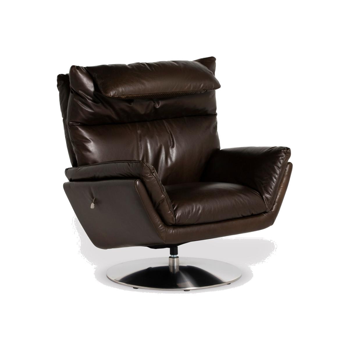 Jessup Swivel Armchair Ri Coco, Brown | Barker & Stonehouse – image 1
