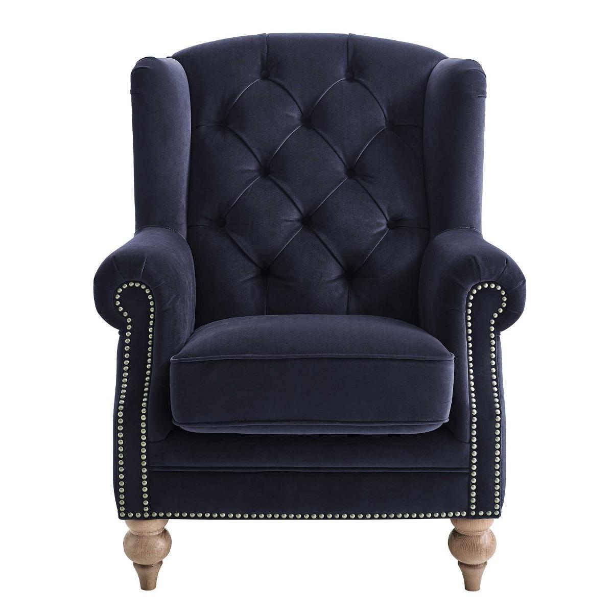 Ullswater Velvet Wing Chair – image 2