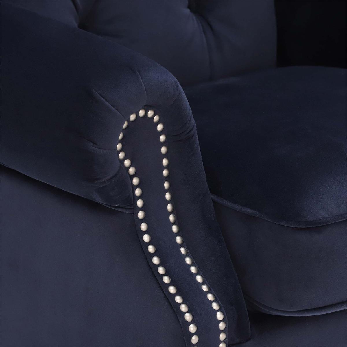 Ullswater Velvet Wing Chair – image 4
