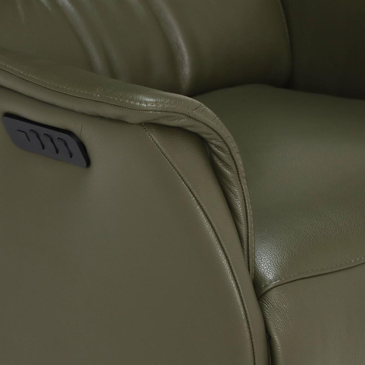 Vern Large Electric Recliner Chair, Hunter Green – image 6