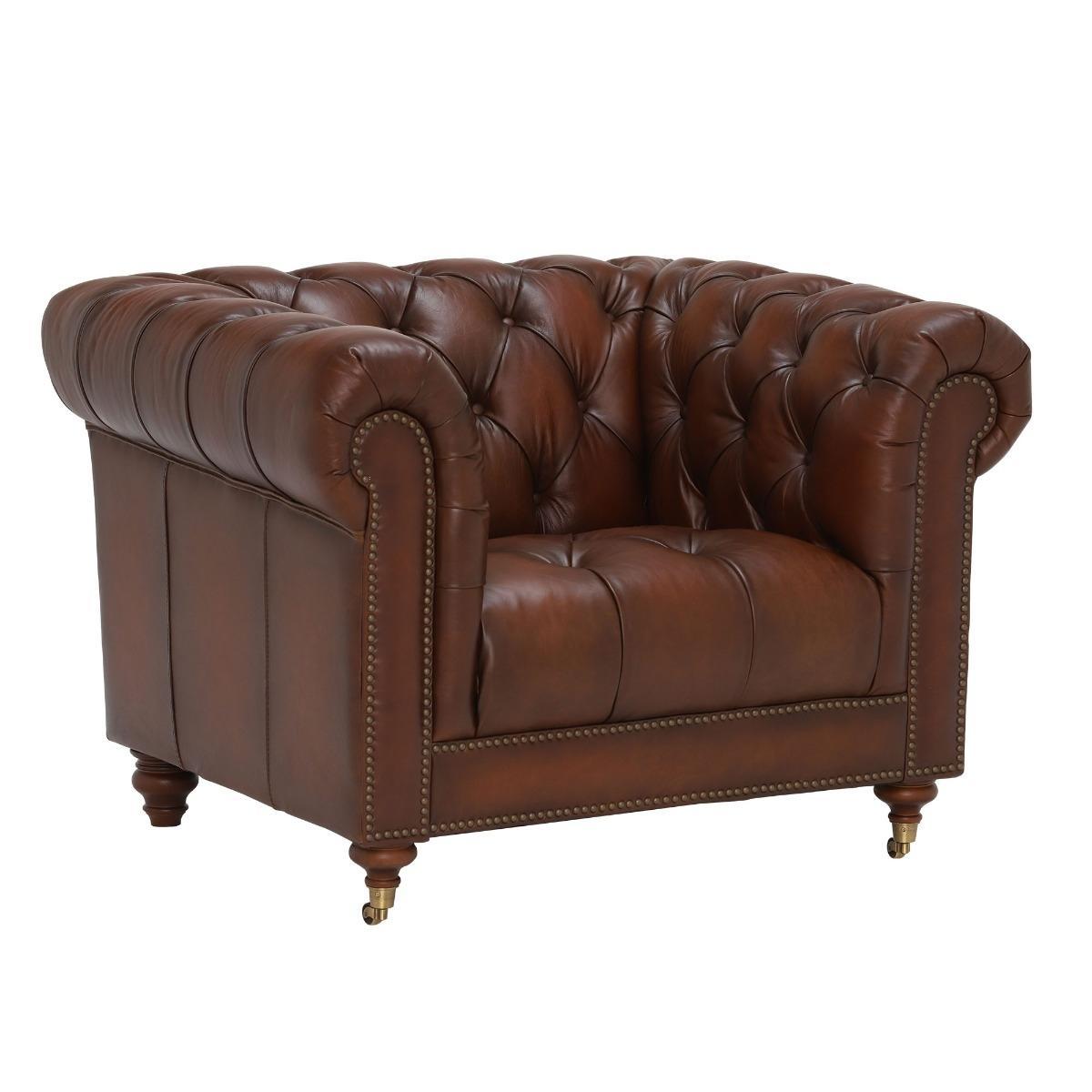 Ullswater Leather Club Chair, Vintage Tabac – image 2